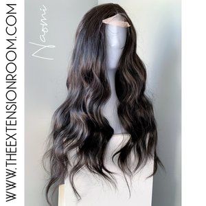NEW Long Black Synthetic Lace Front Wig